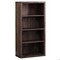 Homeroots 47.5 in. Brown Particle Board & MDF Bookshelf with Adjustable Shelves 333505 - alternate 1